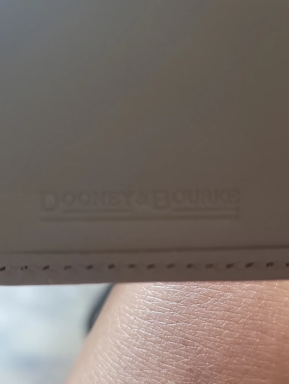 Dooney & Bourke Taupe Leather Continental Clutch Wallet